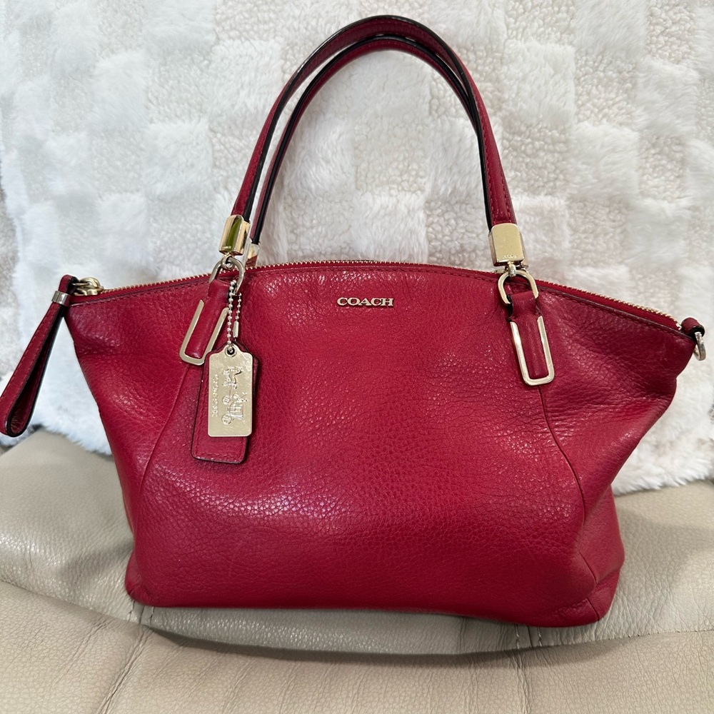 Coach Madison satchel Gorgeous red!